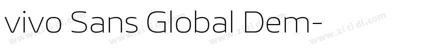 vivo Sans Global Dem字体转换 vivo Sans Global Dem字体转换